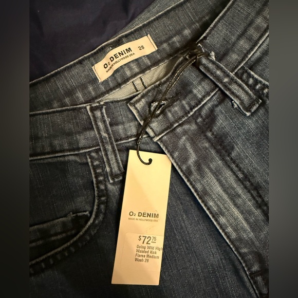 O2 denim high waisted kick flare jeans - Picture 7 of 7